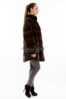 Норковая шуба в поперечном исполнении _1